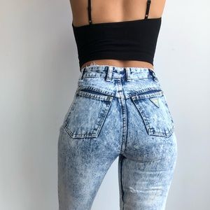 Vintage Georges Marciano for Soon acid wash jeans